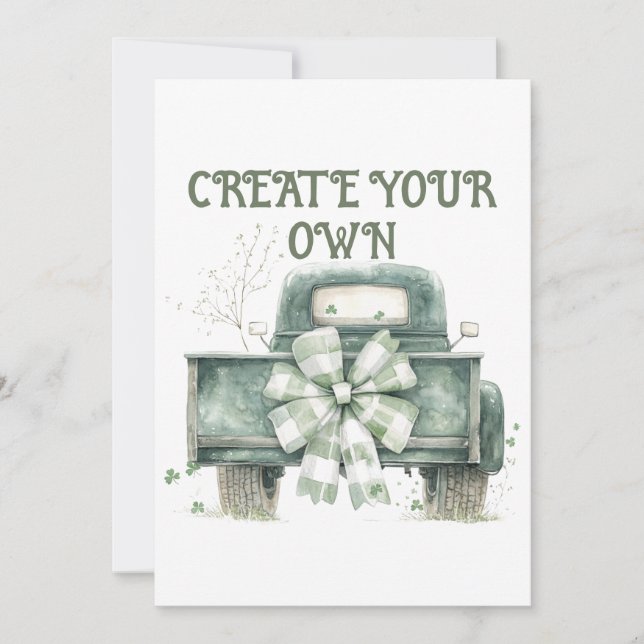 Convites Crie seu próprio casamento (Frente)