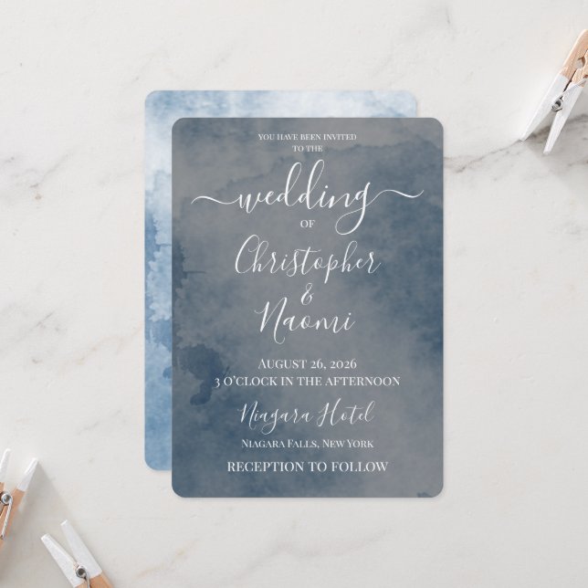 Convites Crie Seu Próprio Casamento com Textura Vintage (Frente/Verso In Situ)