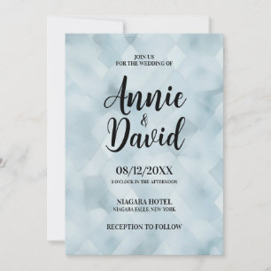 Convites Crie Seu Próprio Casamento De Textura Azul
