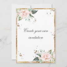 Crie Seu Próprio Casamento Dourado De Script Rosa