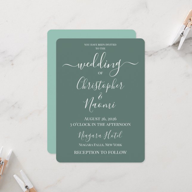 Convites Crie Seu Próprio Casamento Personalizado (Frente/Verso In Situ)