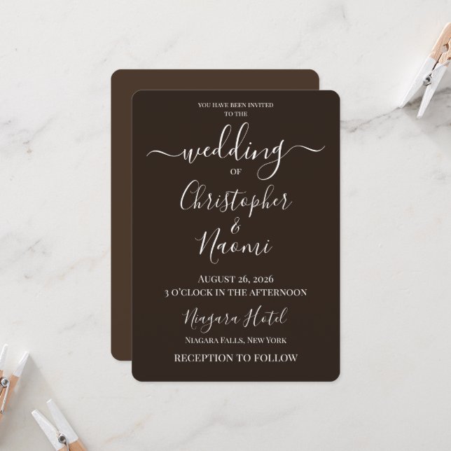 Convites Crie Seu Próprio Casamento Personalizado (Frente/Verso In Situ)