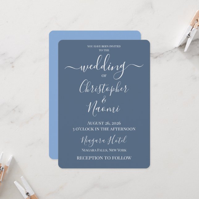 Convites Crie Seu Próprio Casamento Personalizado (Frente/Verso In Situ)