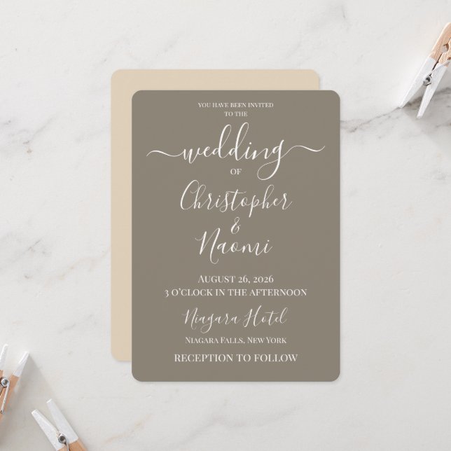 Convites Crie Seu Próprio Casamento Personalizado (Frente/Verso In Situ)