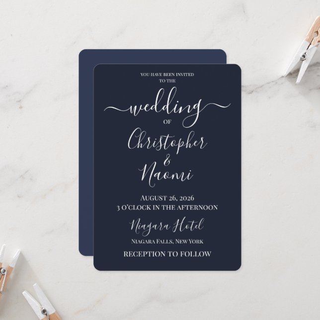 Convites Crie Seu Próprio Casamento Personalizado (Frente/Verso In Situ)