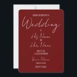 Convites Crie Seu Próprio Casamento Vermelho<br><div class="desc">Crie Seu Próprio Convite De Casamento Vermelho</div>