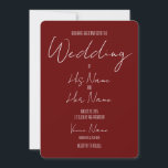 Convites Crie Seu Próprio Casamento Vermelho<br><div class="desc">Crie Seu Próprio Convite De Casamento Vermelho</div>