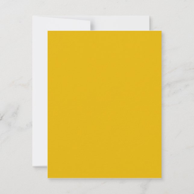 Convites Crie Seu Próprio Design Amarelo Personalizado (Verso)