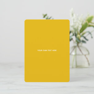 Convites Crie Seu Próprio Design Amarelo Personalizado