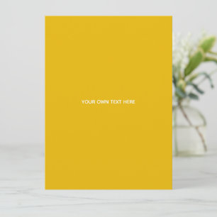 Convites Crie Seu Próprio Design Amarelo Personalizado