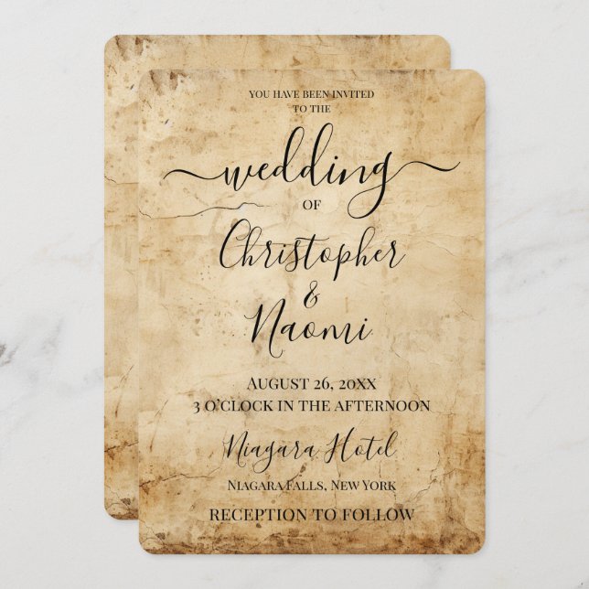 Convites Crie Seu Próprio Documento Russo Sepia Vintage (Frente/Verso)