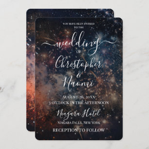 Convites Crie seu próprio Fireworks colorido escuro