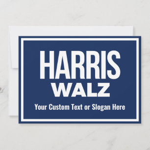 Convites Crie seu próprio Harris Walz 2024