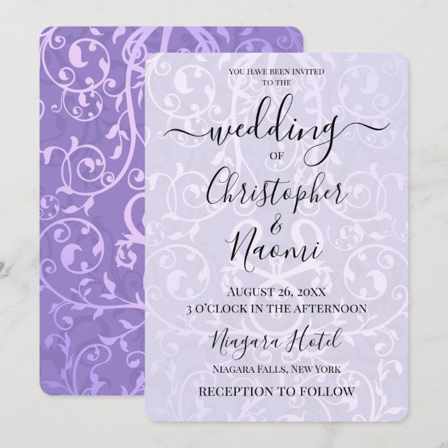 Convites Crie Seu Próprio Padrão Metálico Do Ornamentado Vi (Frente/Verso)