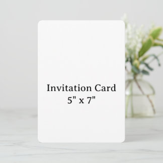 Convites crie seu próprio simples 5" x 7" Arredondado