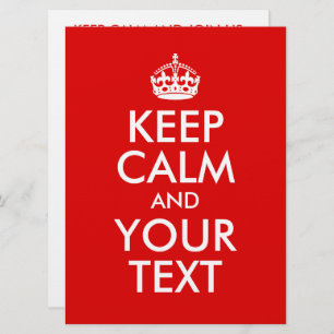 Convites Crie seu próprio texto e mantenha-se calmo