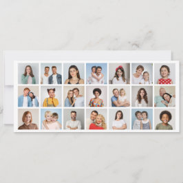Convites Crie Sua Própria Colagem de 21 Fotos Editável em C