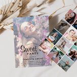 Convites Crie sua própria colagem de fotos Doce 16 Aniversá<br><div class="desc">Os adolescentes vão adorar este Convite de aniversário de colagem de fotos 'Doce 16'! O design apresenta uma foto principal com uma sobreposição na frente do convite, com a opção de se tornar criativo ao contrário, carregando mais 12 fotos usando um layout de instalação quadrado moderno! Todo texto é fácil...</div>