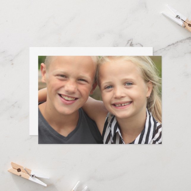 Convites Crie sua própria foto (Frente/Verso In Situ)