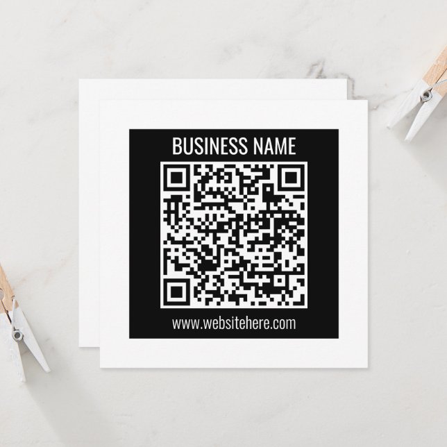 Convites Crie um código QR moderno instantaneamente (Frente/Verso In Situ)