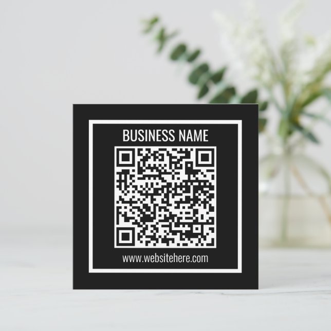 Convites Crie um código QR moderno instantaneamente (Em pé/Frente)