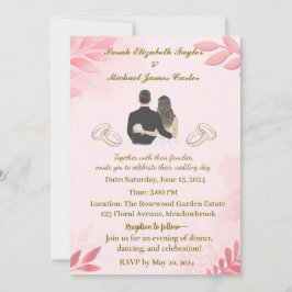 Convites Crie uma lembrança memorável com este Elegante ros