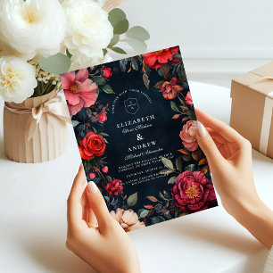 Convites Crimson Noir Wedding