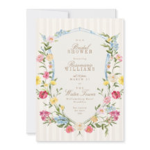 Crista floral francesa creme rosa azul chá de noiv