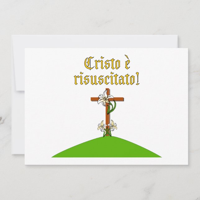 Convites Cristo Risen (Frente)