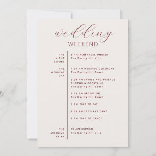 Convites Cronologia de Casamento em Letra de Marfim Suave +
