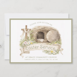 Convites Cross | Easter Service Invitation