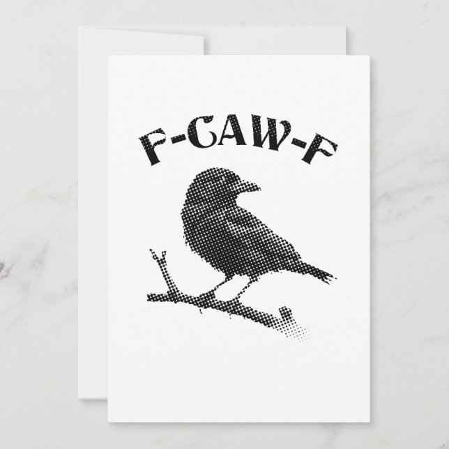 Convites Crow F-CAW-F Halloween (Frente)
