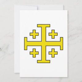 Convites Cruz de Jerusalém Cruz Quíntupla de Cristo