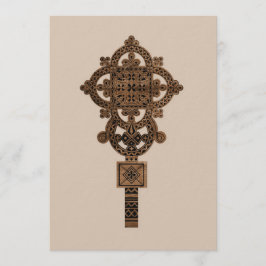 Convites Cruz de Mão de Madeira