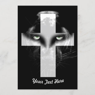 Convites Cruz de Pantera Negra