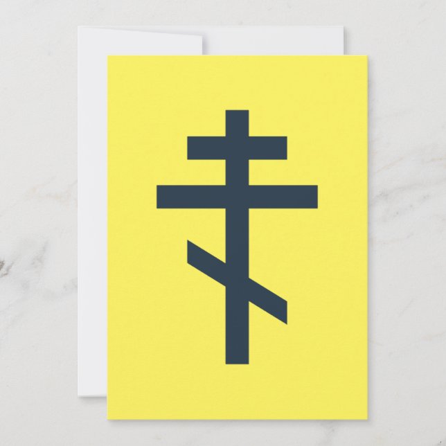 Convites Cruz ortodoxa russa (Frente)