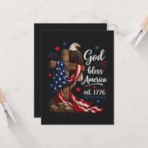 Convites Cruz Patriótica Deus Abençoe a América