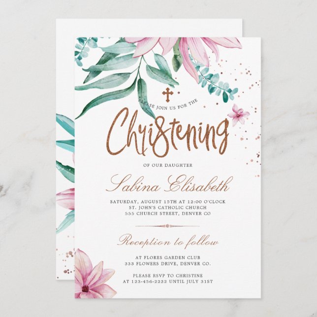 Convites Cruzamento de cor-de-água herdada (Frente/Verso)