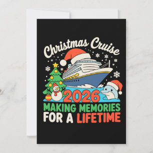 Convites Cruzeiro de Natal 2026 Criando Memórias Para a Vid