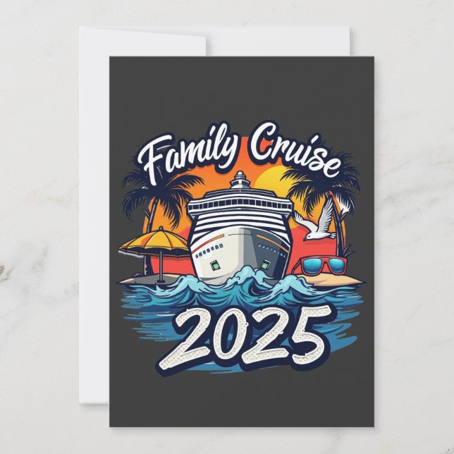 Convites Cruzeiro em Família 2025 Equipe de Tripulação de N (Frente)