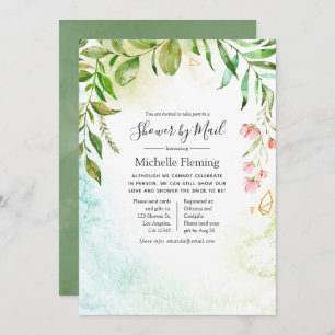 Convites Crystal Baby ou Chá de panela Geométrico por Corre