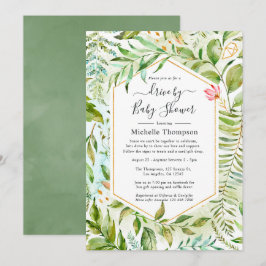 Convites Crystal Greenery Drive by Bridal ou Chá de fraldas