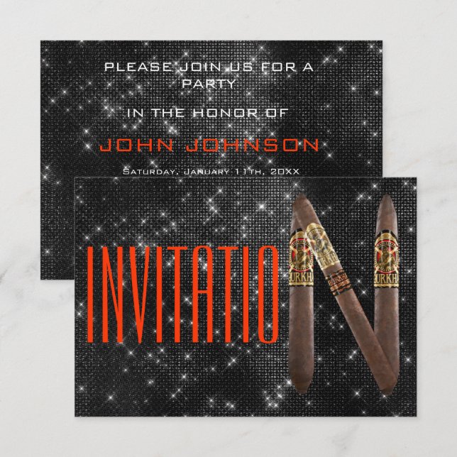 Convites Cubana Havana Inventa Noite Negra (Frente/Verso)