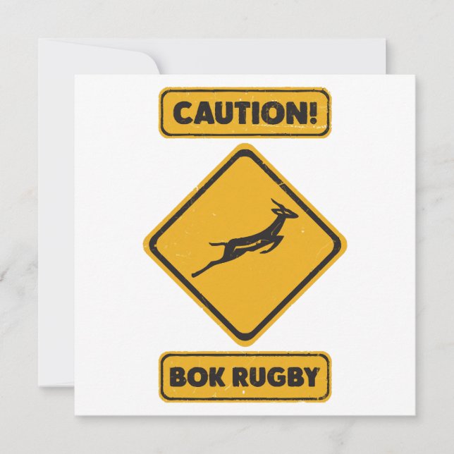 Convites Cuidado - SpringBoks Atravessando (Frente)