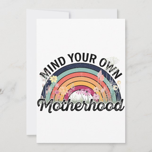 Convites Cuide da sua própria maternidade, presentes no Dia (Frente)