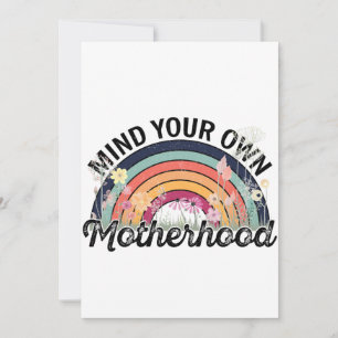 Convites Cuide da sua própria maternidade, presentes no Dia