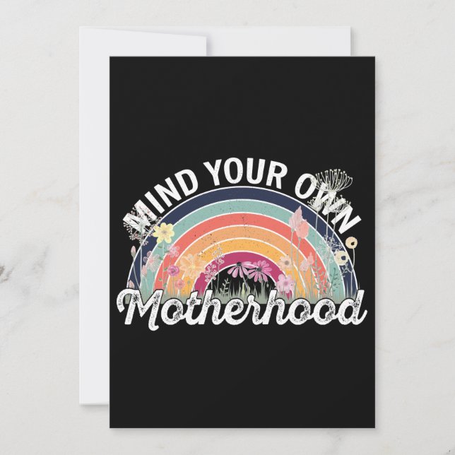 Convites Cuide da sua própria maternidade, presentes no Dia (Frente)