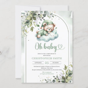 Convites Cujo peluche adormecido é neutro em relação ao sex