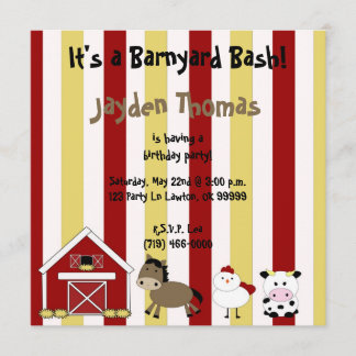 Convites cultive a cópia, ele é uma festança do Barnyard! ,