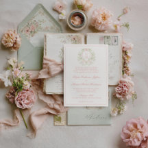 Cume Elegante c/ Laço Rosa | Casamento Monograma